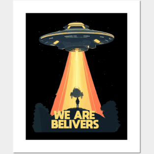 UFO Extraterrestrial Alien Outer Space Posters and Art